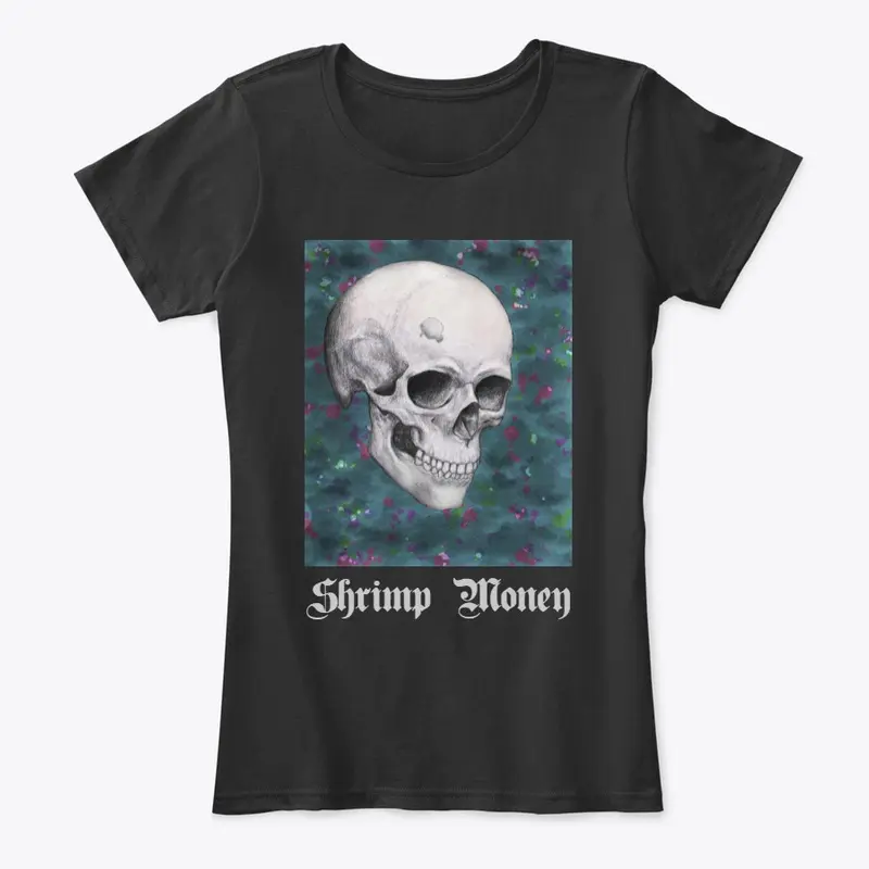 Shrimp Money Skull Merch